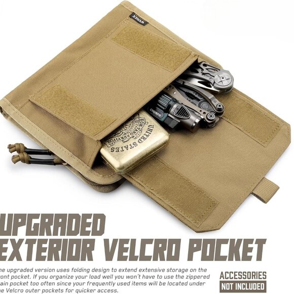 Tactical Folding Admin Pouch, Molle Tool Bag of Laser-Cut Design, Medical Bag - Picture 5 of 6